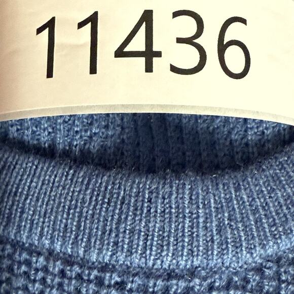 Rhone Walden Wool Cashmere Sweater Men’s Large Blue Horizon Marle NWT $178 - Picture 13 of 13